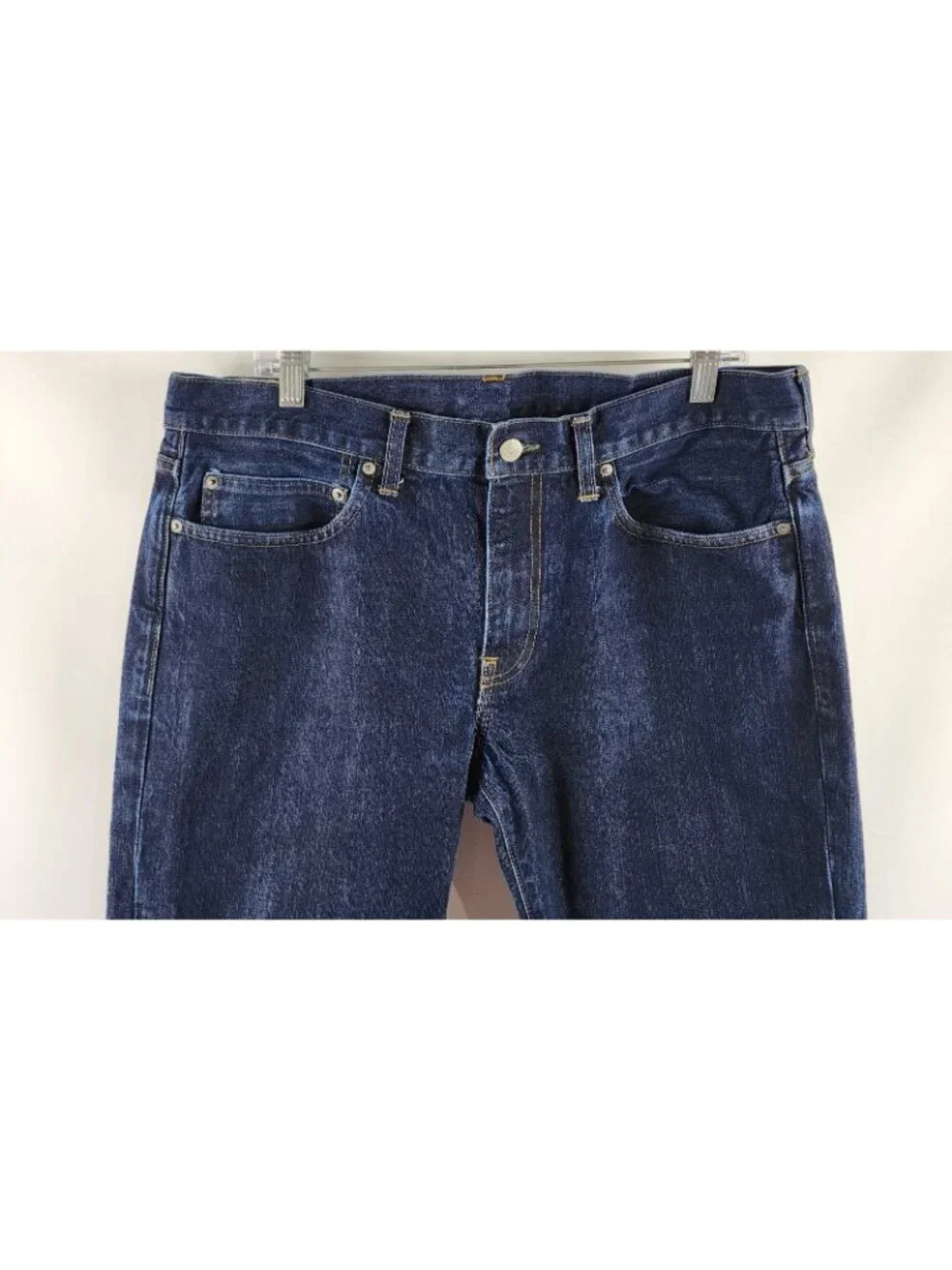 J Crew Jeans Men 36x31 484 Blue Slim Straight Leg Denim